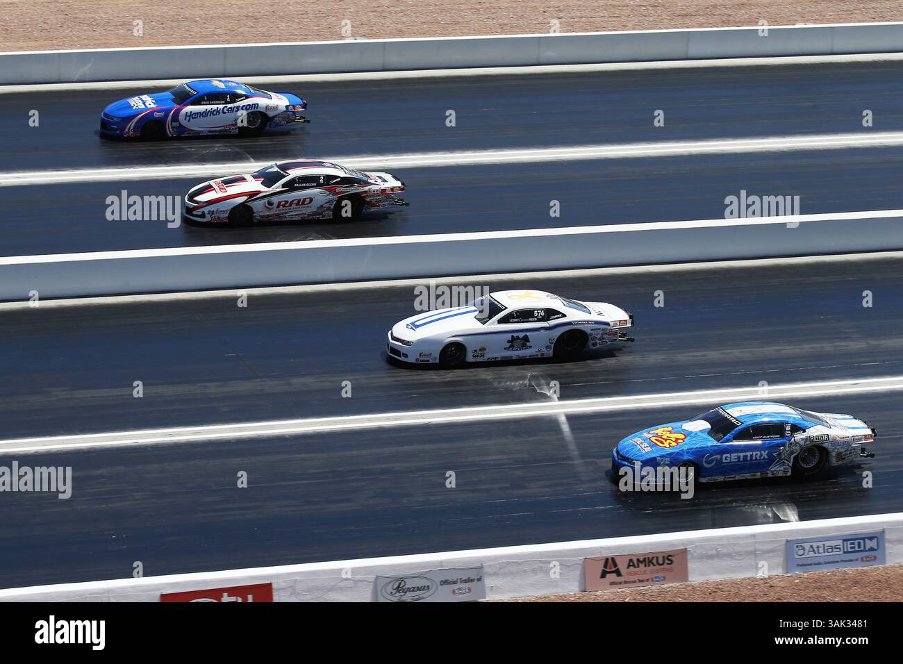 LAS VEGAS, NV - APRIL 11: Greg Anderson (1 PRO) HendrickCars.com Camaro ...
