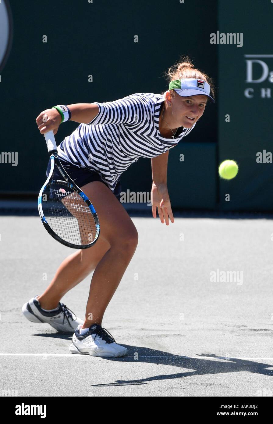 April 6, 2017: Irina-Camelia Begu (ROU) defeated Samantha Stosur (UAS) 7-5, 6-3, at the Volvo Car Open being played at Family Circle Tennis Center in Charleston, South Carolina. ©Leslie Billman/Tennisclix/Cal Sport Media(Credit Image: &copy; Leslie Billman/CSM via ZUMA Wire) Stock Photo