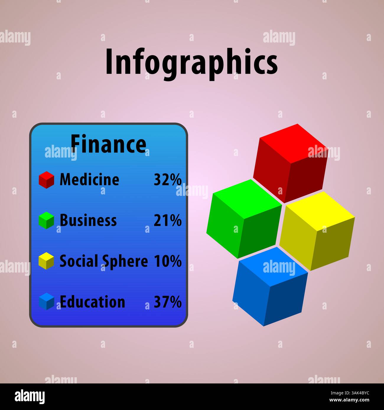 Vector infographic or web design template Stock Vector
