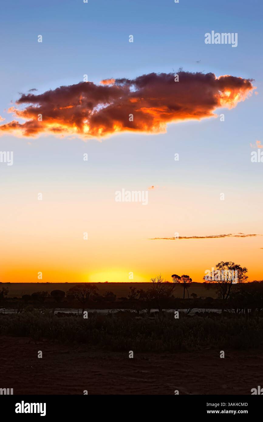 Cloud during sunset, Western Australia Stock Photo