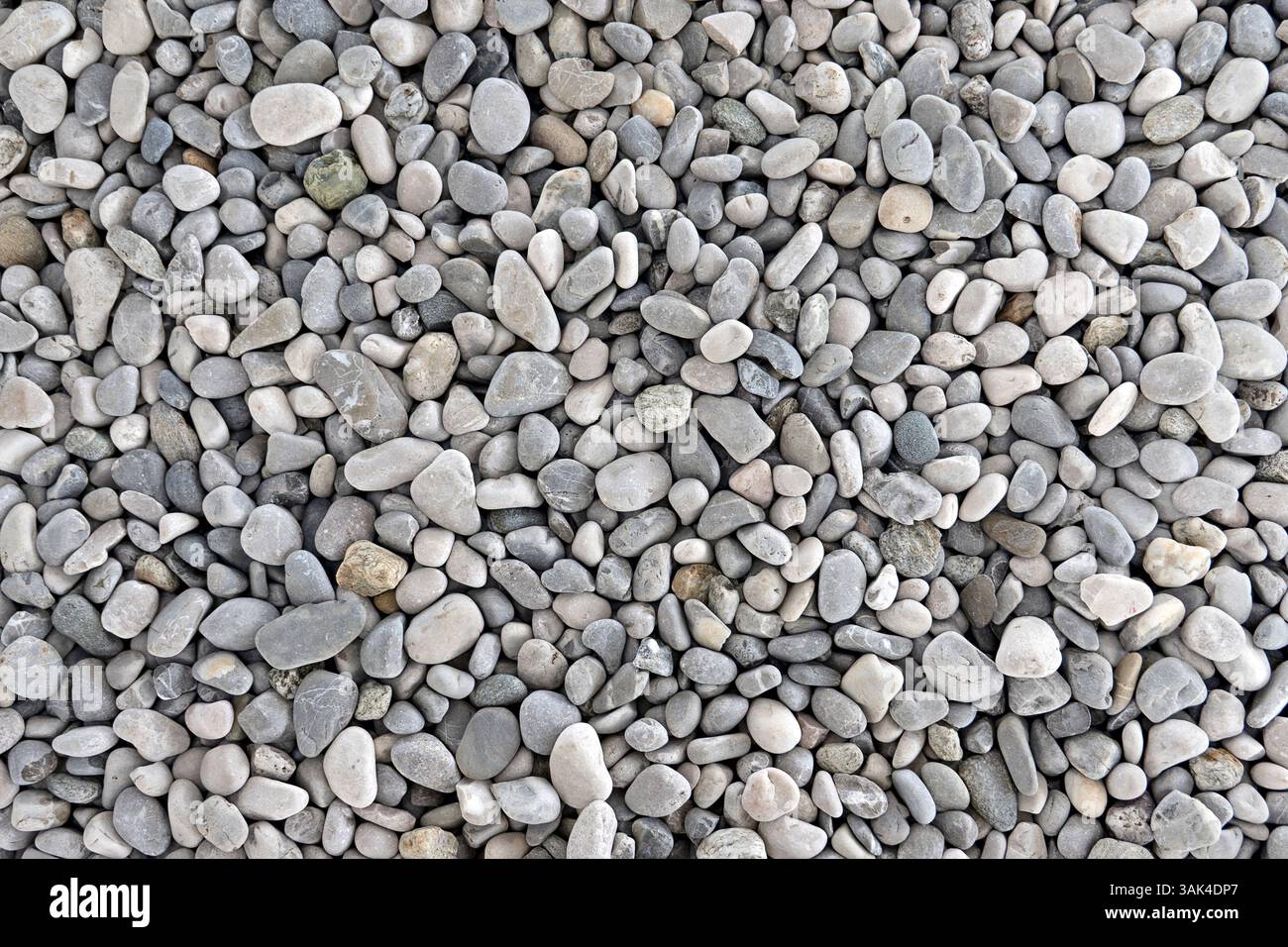 Texture, background with many small pebbles. Stock Photo