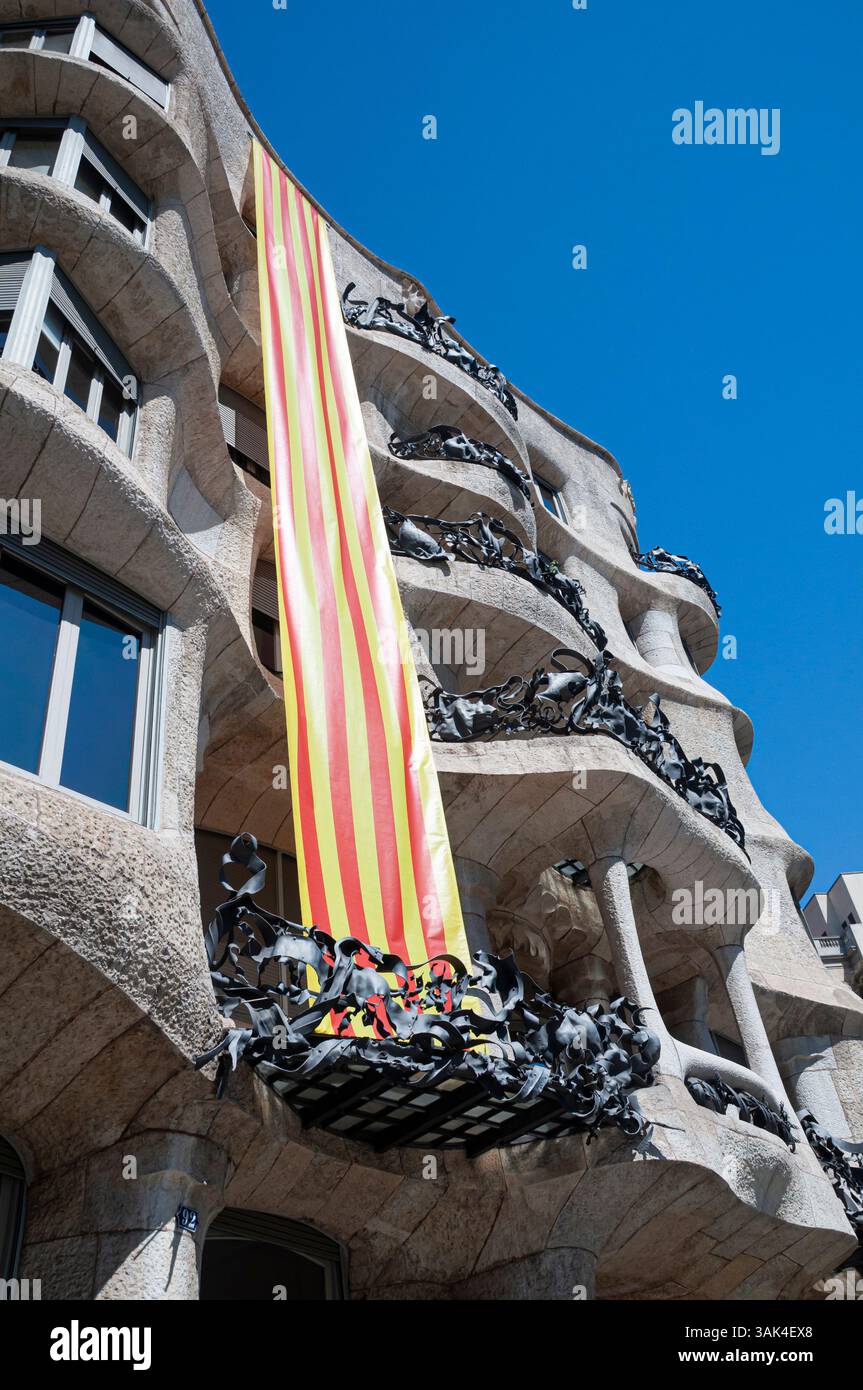 Casa Mila aka la Pedrera by Antoni Gaudi, modernist architecture and ...