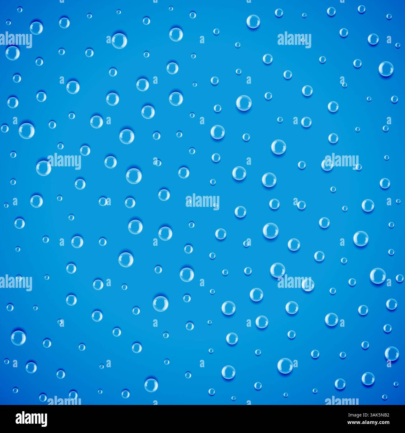 Clean water drop background on blue surface Stock Vector Image & Art ...