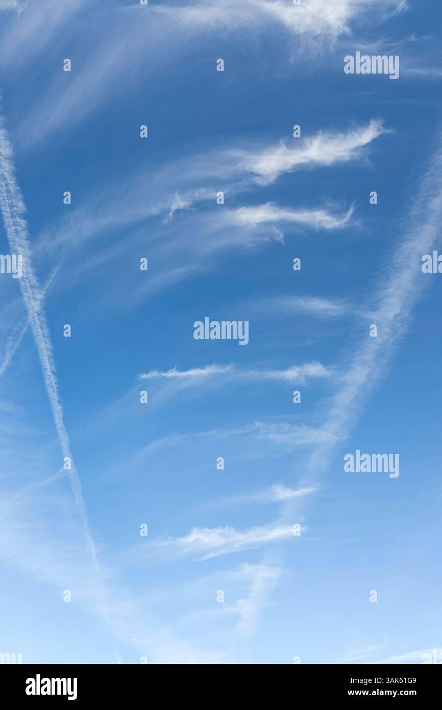 Wolkenformation am Himmel *** Cloud formation in the sky Stock Photo