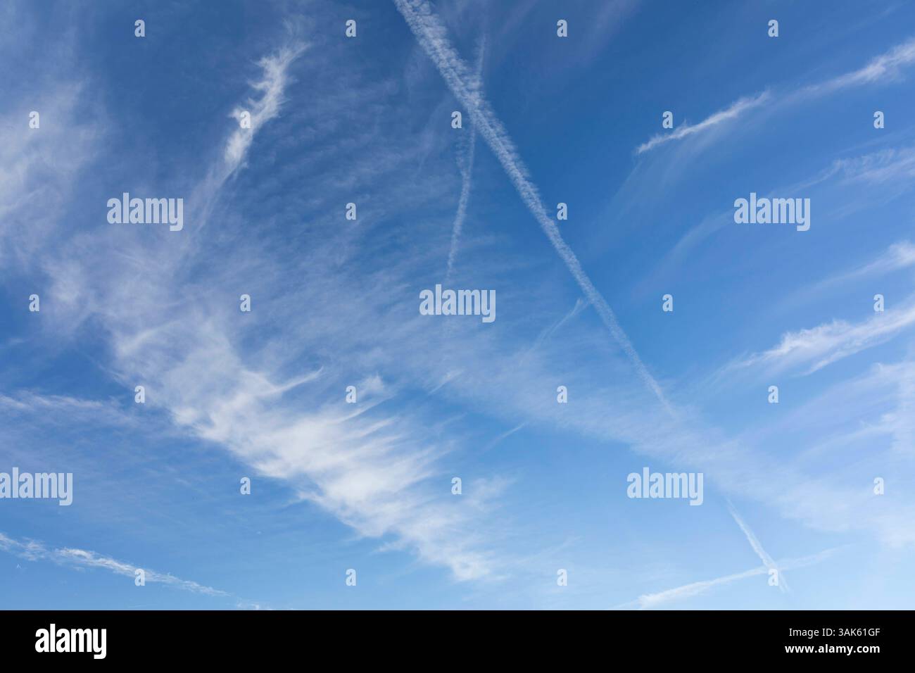 Wolkenformation am Himmel *** Cloud formation in the sky Stock Photo