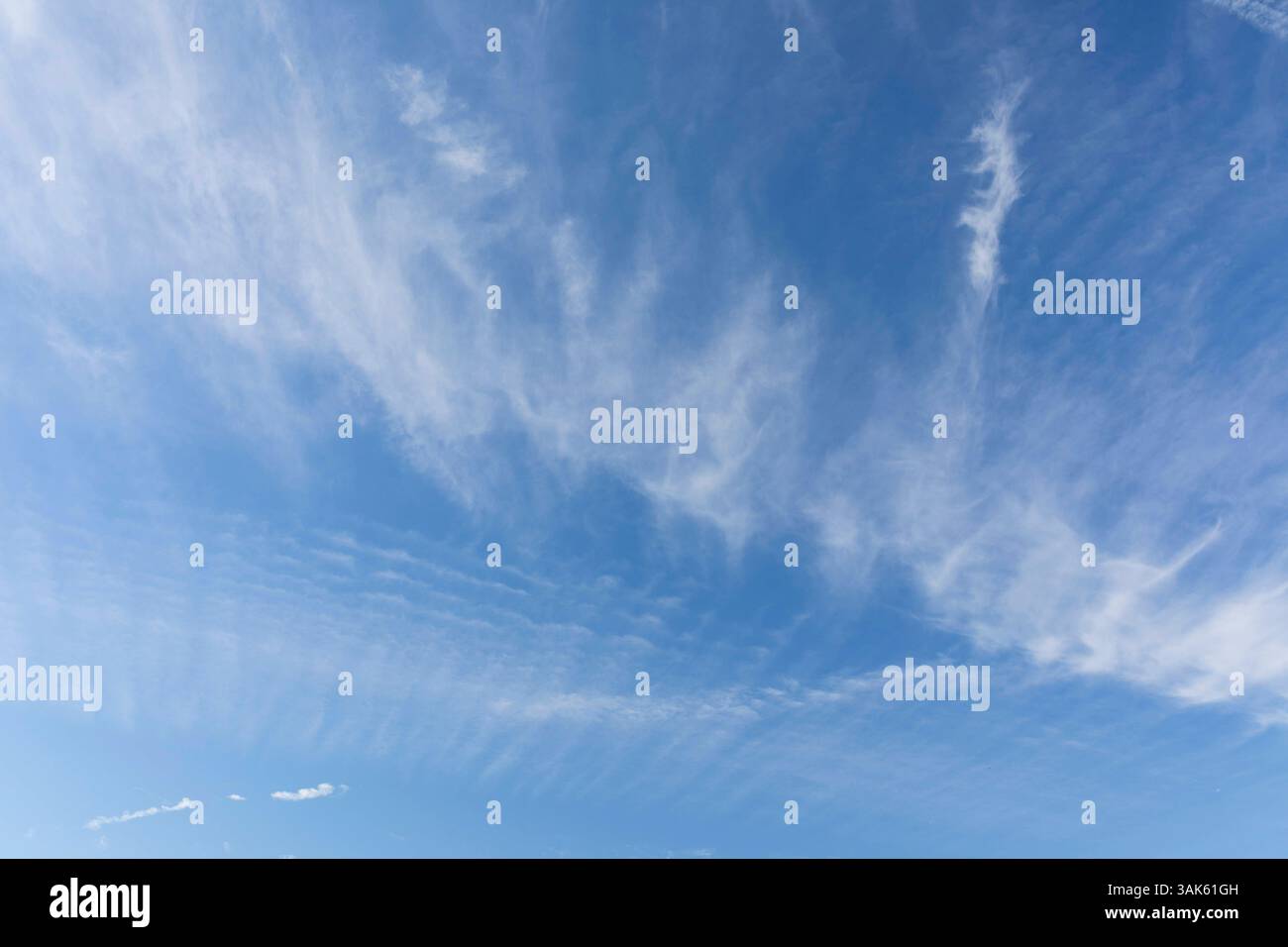 Wolkenformation am Himmel *** Cloud formation in the sky Stock Photo