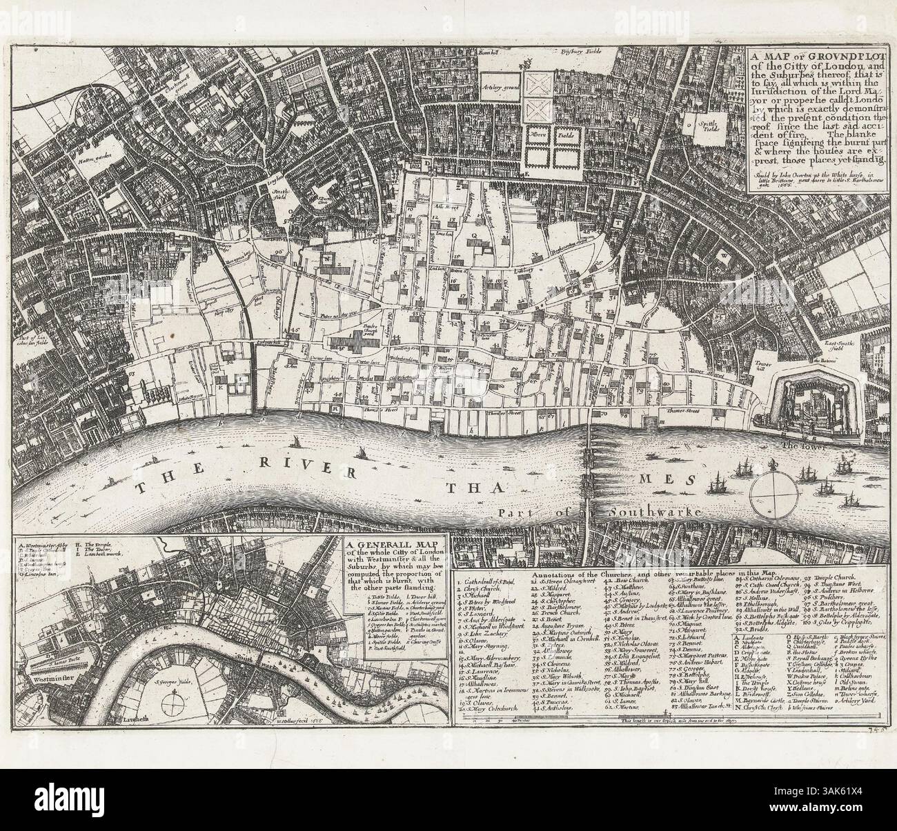 Antique map of london hi-res stock photography and images Antique map of london hi-res stock photography and images