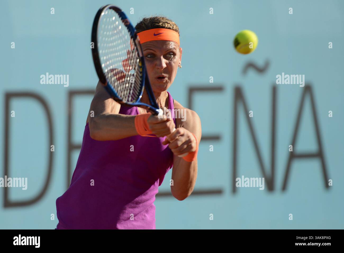 May 7, 2017 - Madrid, Spain - LUCIE SAFAROVA in the Mutua Madrid Open tennis tournament. (Credit Image: © Christopher Levy via ZUMA Wire) Stock Photo