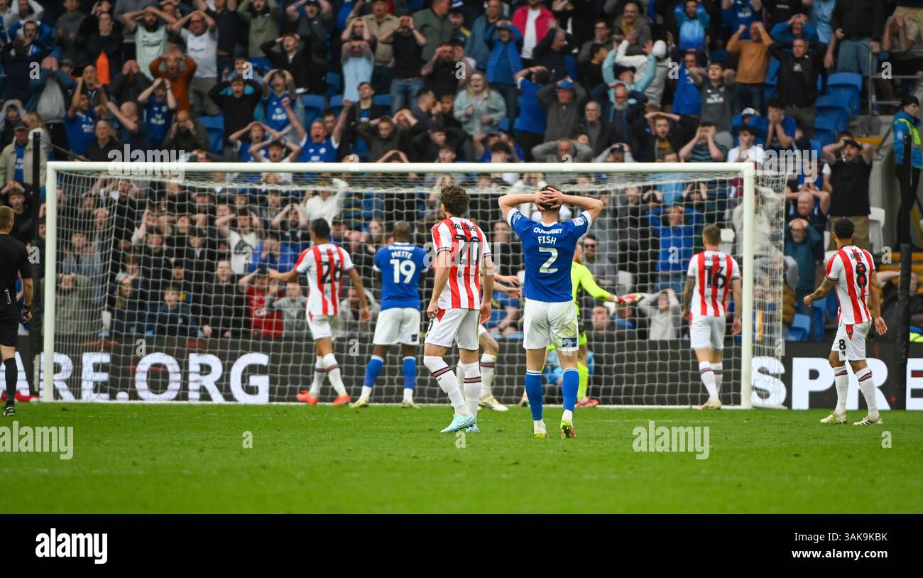 12th April 2025; Cardiff City Stadium, Cardiff, Wales; EFL Championship ...