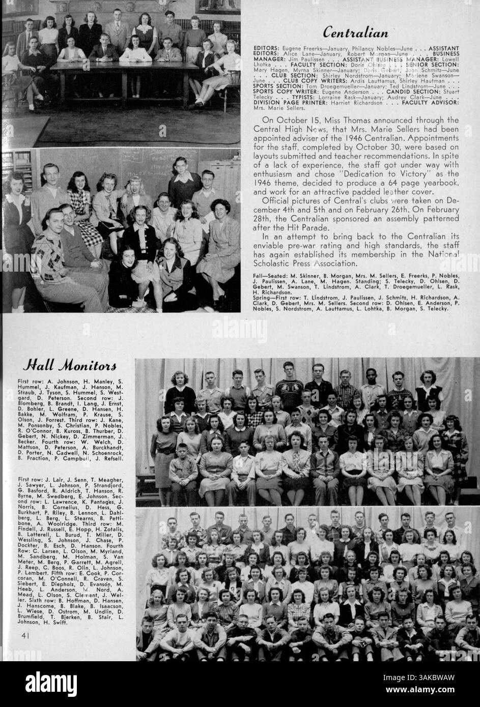 The 1946 Centralian Yearbook captures the highlights of Central High