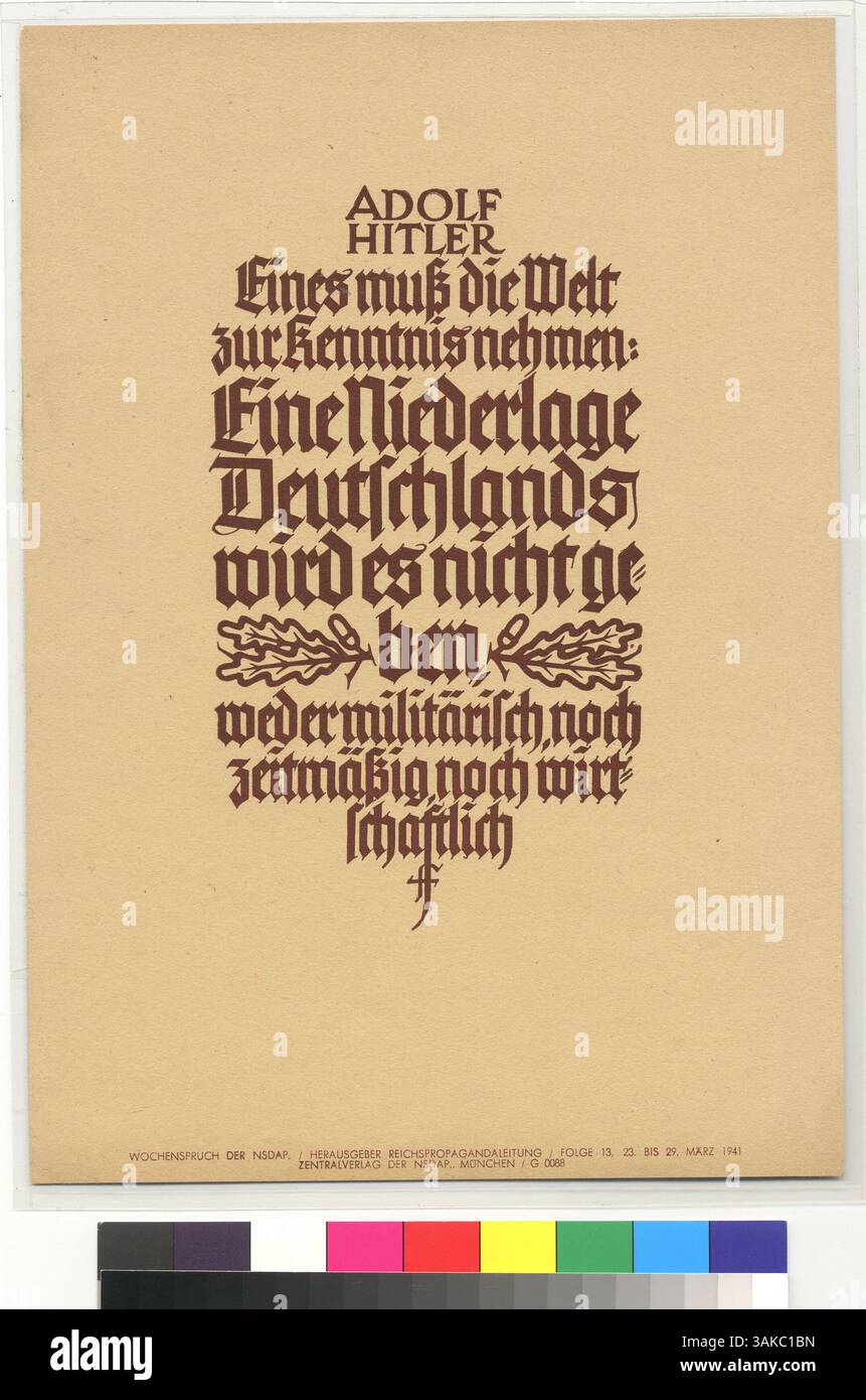 Adolf hitler quote hi-res stock photography and images - Alamy, image size:861x1390