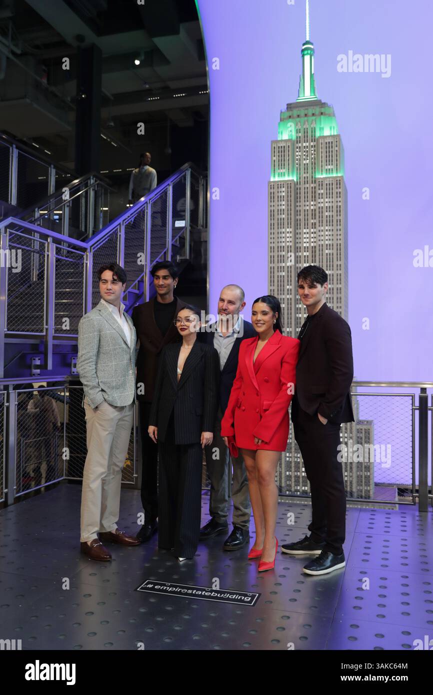 NEW YORK, NEW YORK – APRIL 11, 2025: Linedy Genao, Austin Colby ...