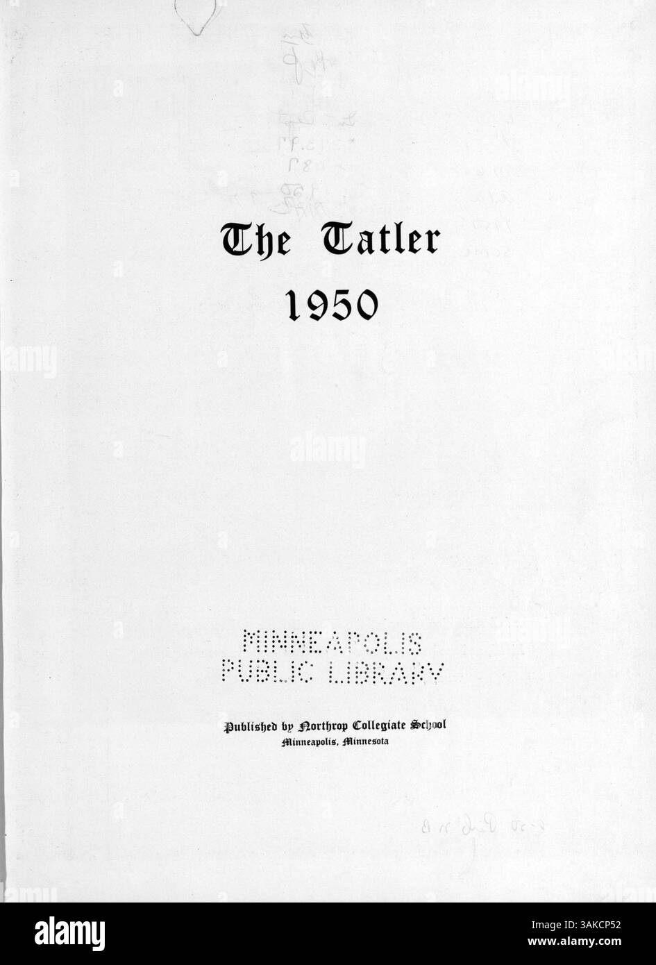 The 1950 'Tatler' yearbook from Northrop Collegiate captures the life ...