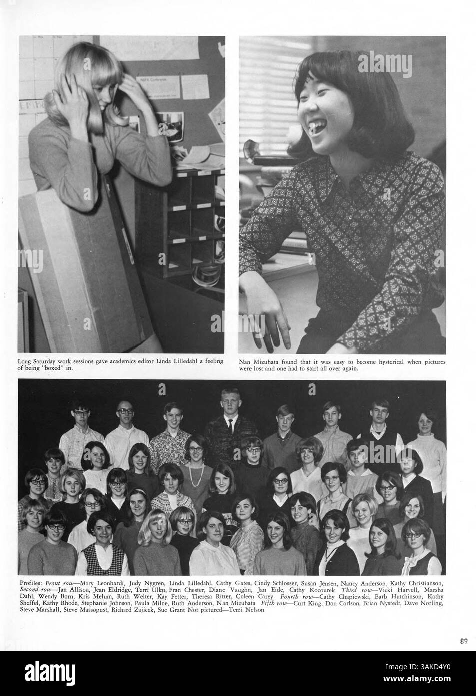 The 1967 Kennedy High School yearbook, 'Profiles '67,' documents the