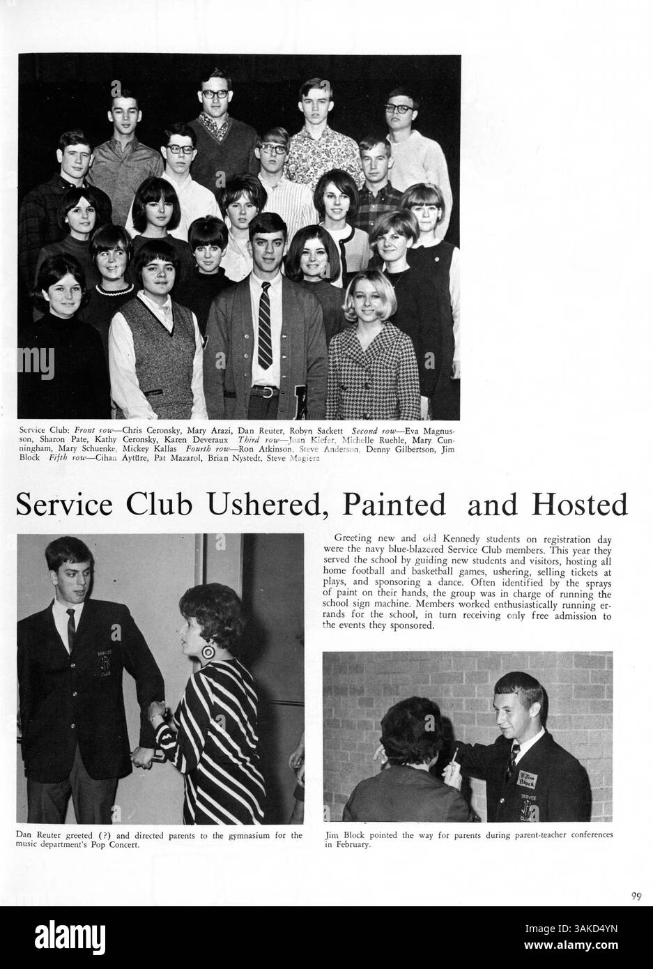 The 'Profiles '67' Kennedy High School yearbook from 1967 highlights