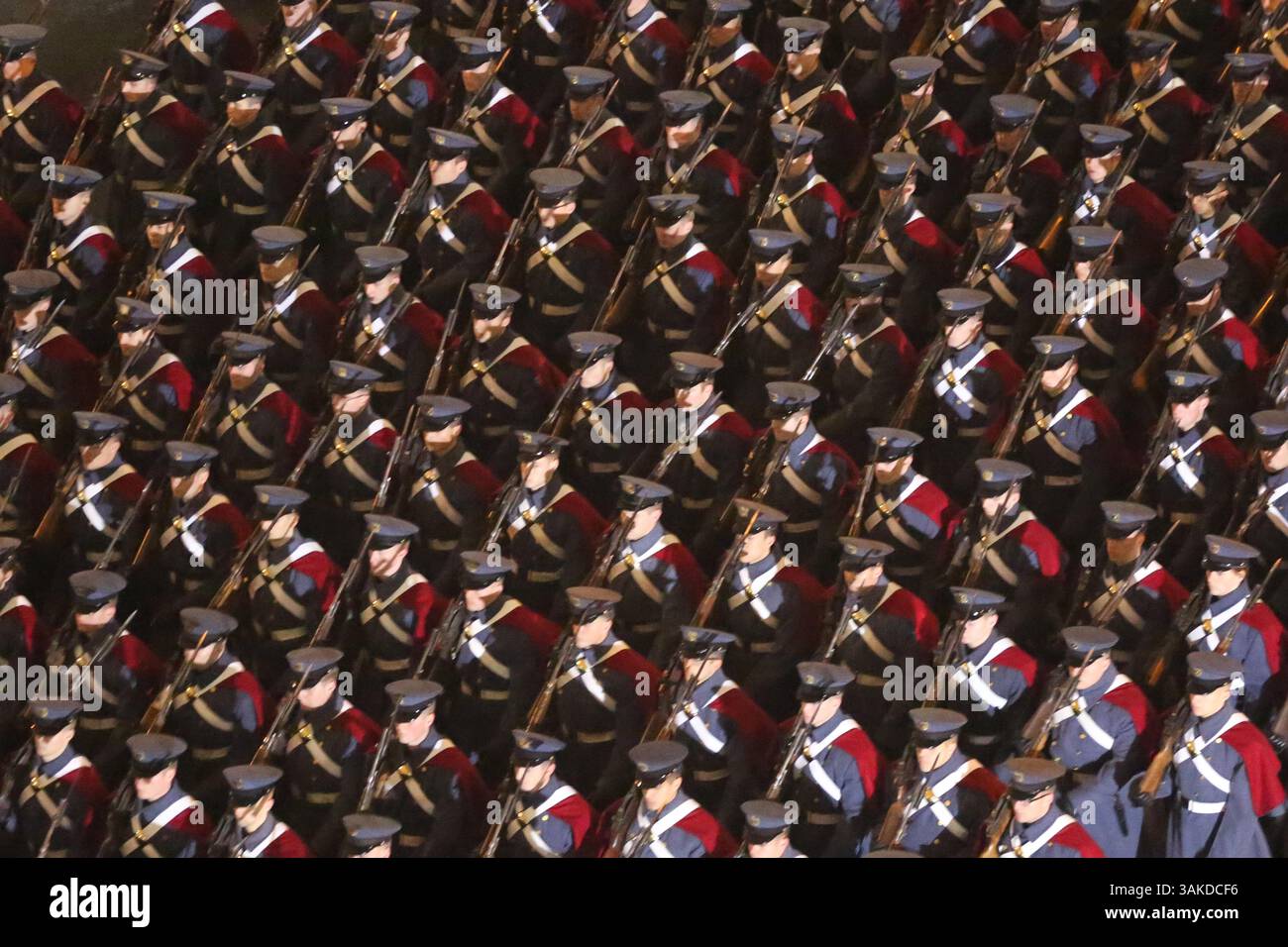 January 20, 2017 - Washington, United States - Virginia Military Institute cadets march down Pennsylvania Avenue in the 58th Inaugural Parade after the presidential inauguration of Donald Trump January 20, 2017 in Washington, DC. (Credit Image: © Michael Christensen/Planet Pix via ZUMA Wire) Stock Photo