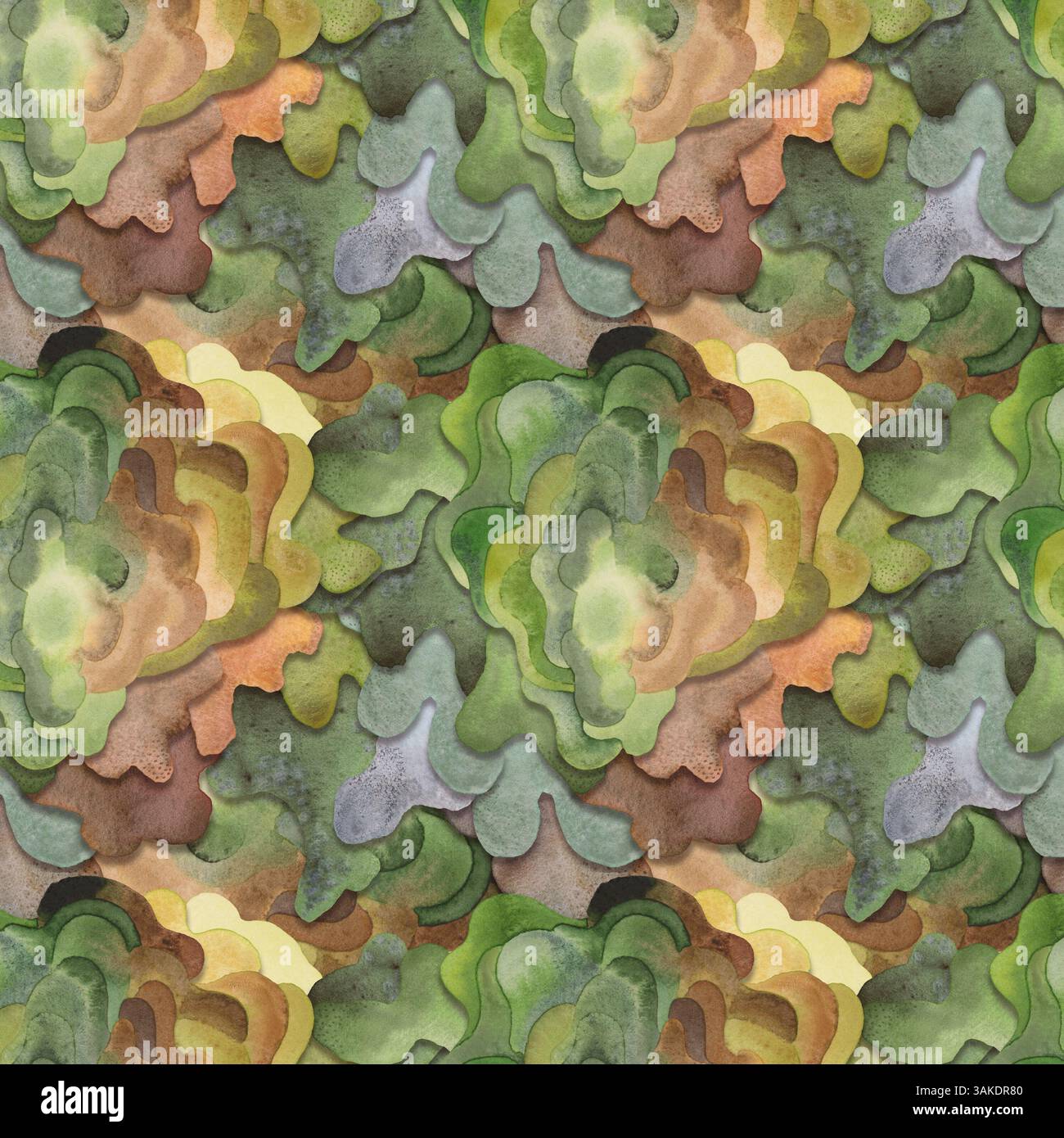Seamless forest pattern of tree bark, almost like real but created by ...