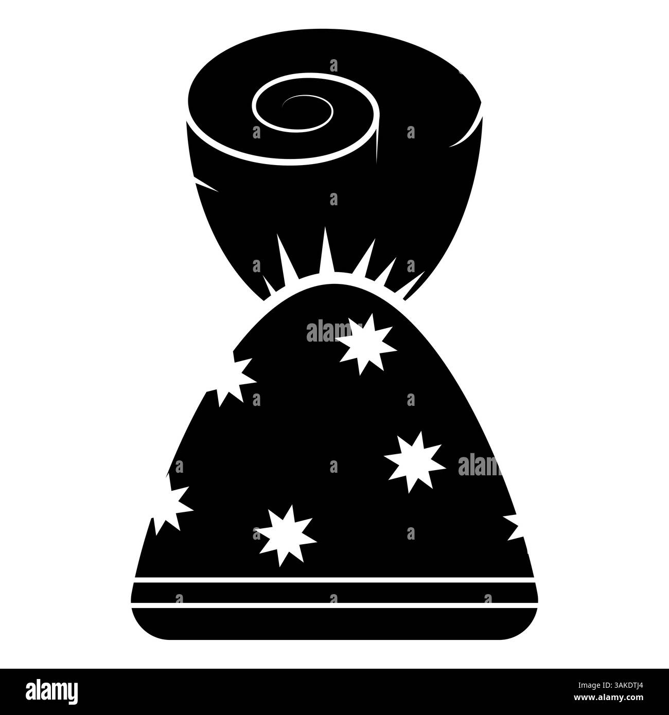 Vector silhouette candy icon. Sweet food template. Sugar caramel in ...