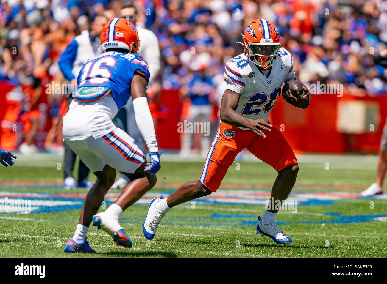 GAINESVILLE, FL - APRIL 12: Florida Gators running back Duke Clark (20 ...