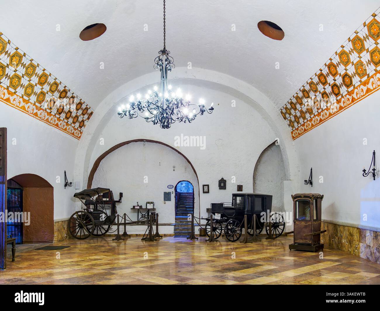 Hotel and Spa Hacienda de Cortes, interior, Cuernavaca, Morelos State ...