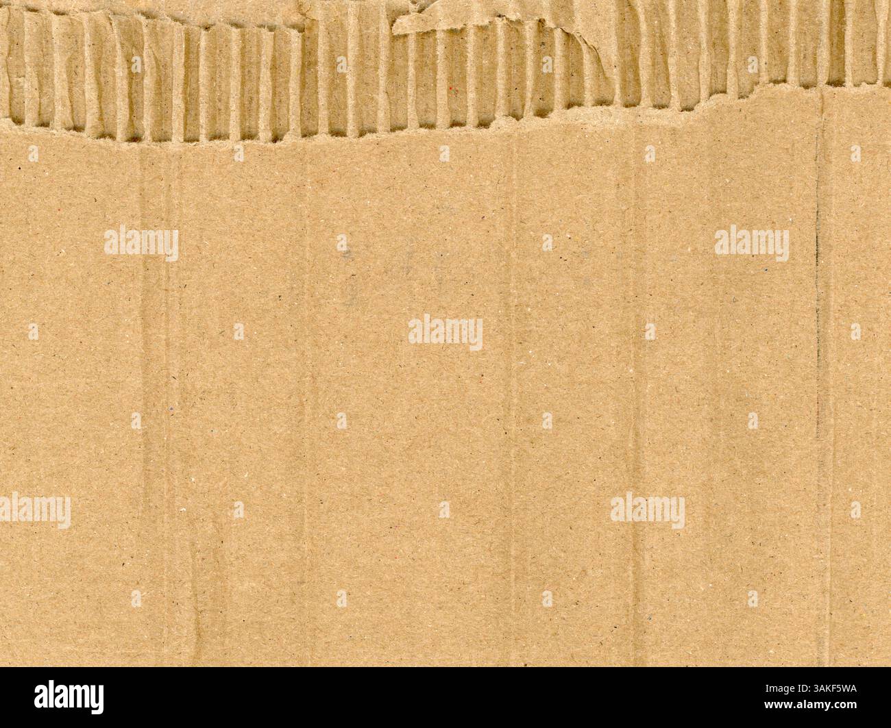 brown corrugated cardboard texture useful as a background Stock Photo