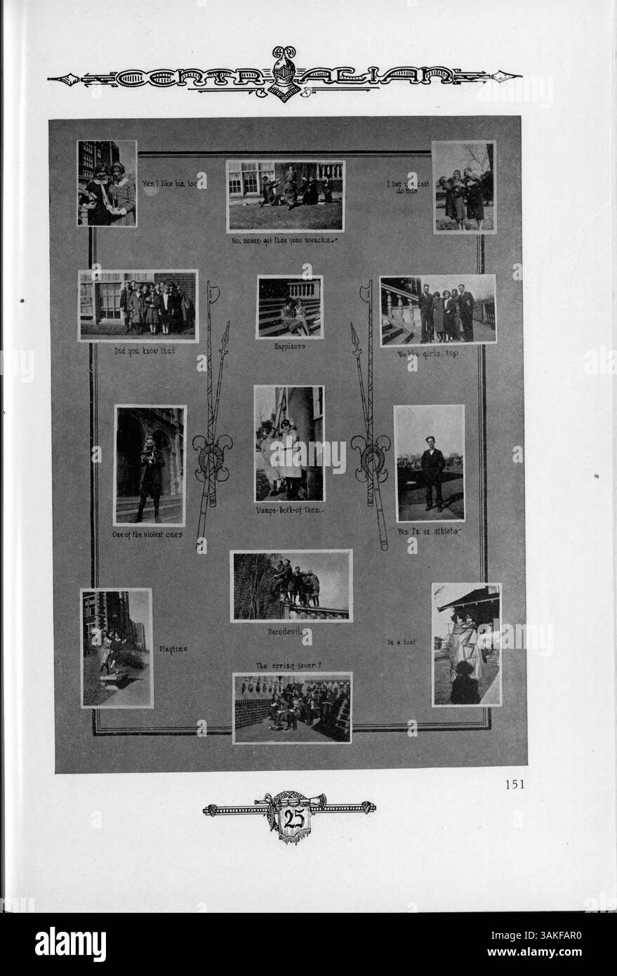 1925 Events The 1925 Centralian yearbook captures the Central High School community ...