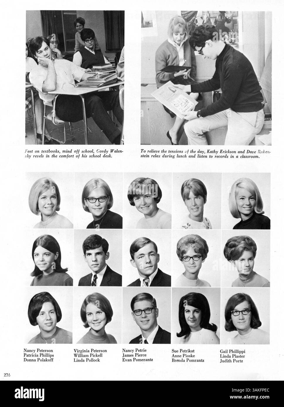 This high school yearbook captures the events, students, teachers