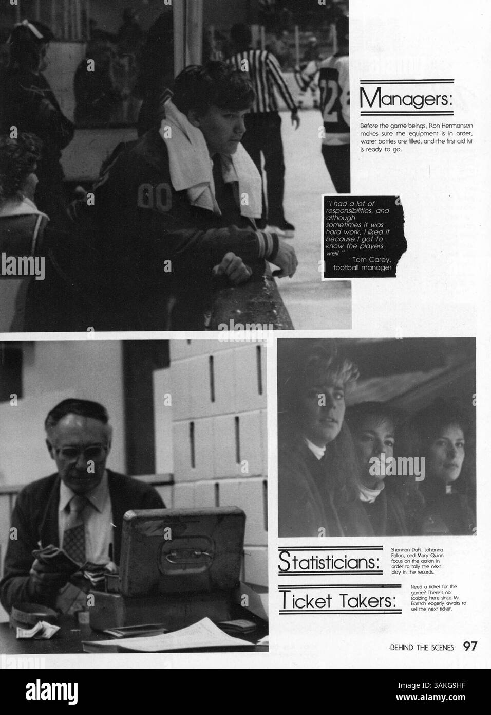 The 1987 'Regalia' yearbook documents Hopkins High School's key events ...