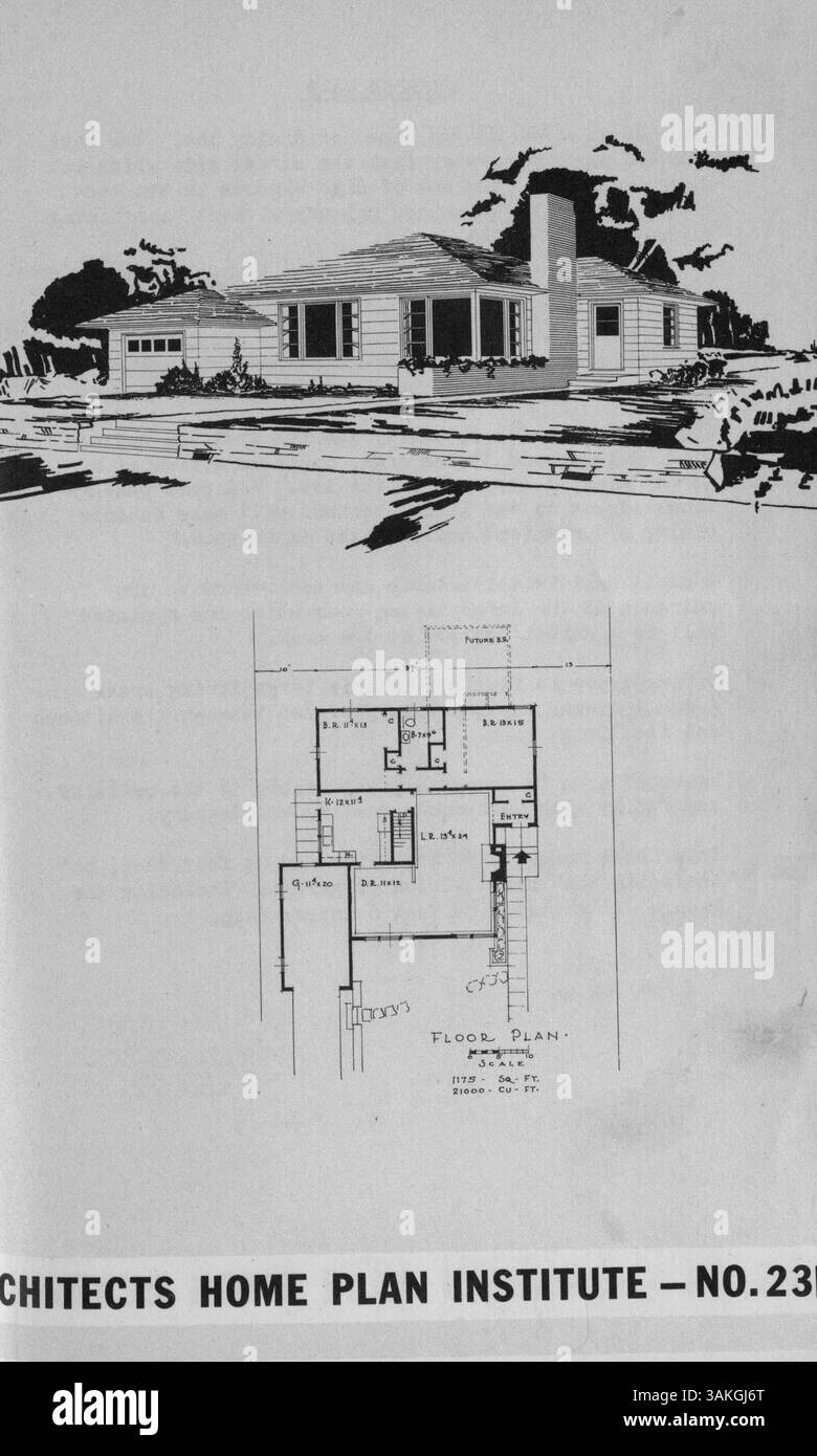 This catalog presents twentyfive house designs by the Architects Home