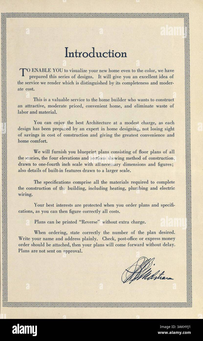 This catalog, created by architect J. W. Lindstrom, features a