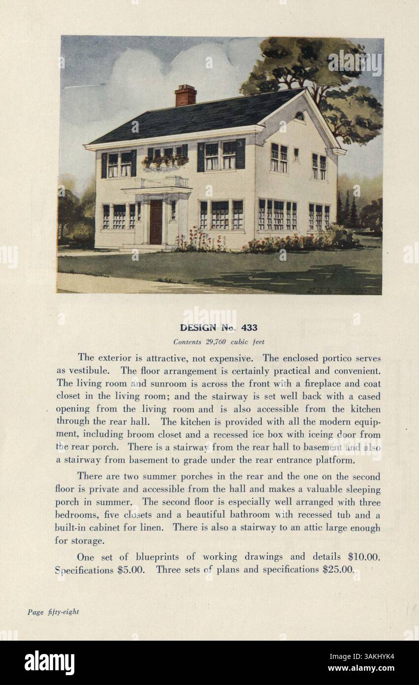 This catalog showcases fullcolor designs of twostory homes by