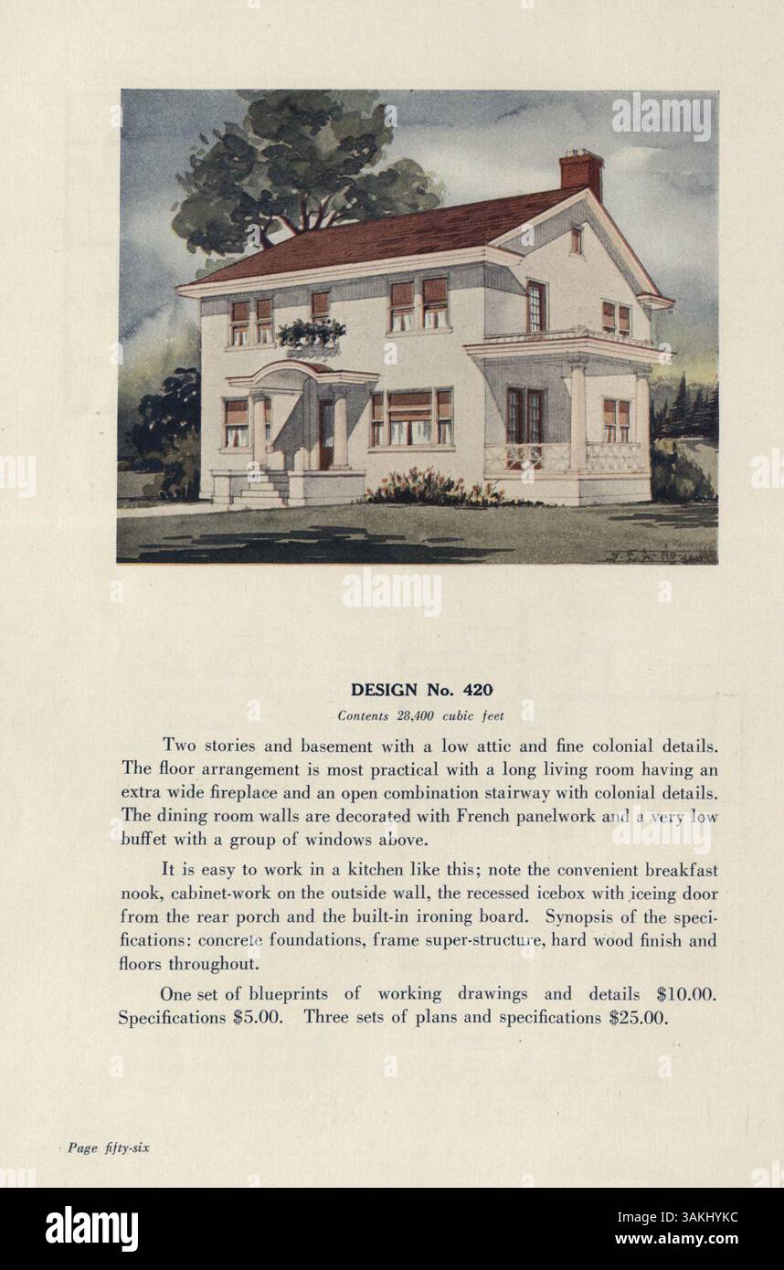 The catalog features dozens of twostory home designs by architect J.W