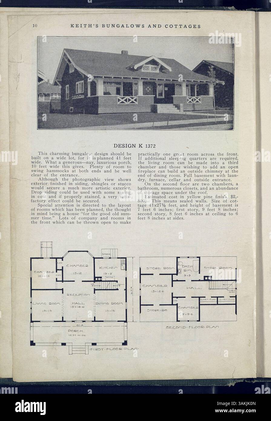 This catalog by Max L. Keith showcases 215 affordable bungalow and