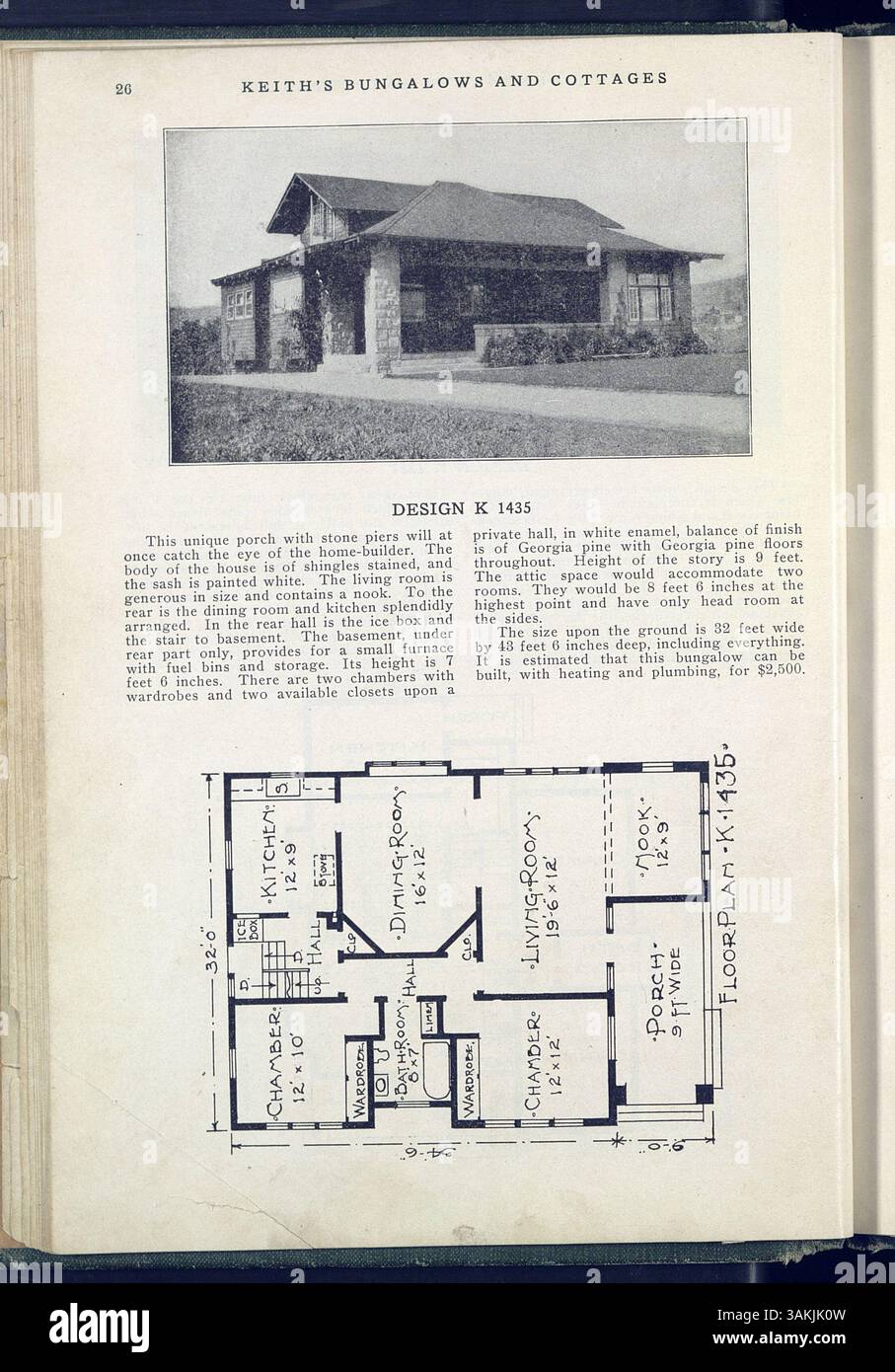 This catalog by Max L. Keith includes 215 designs for bungalows and