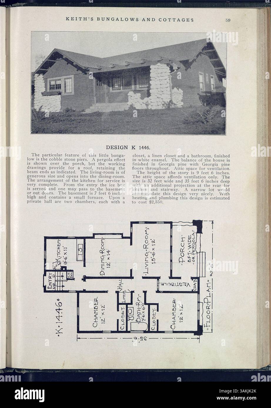 This catalog presents 215 bungalow and cottage designs, each with full
