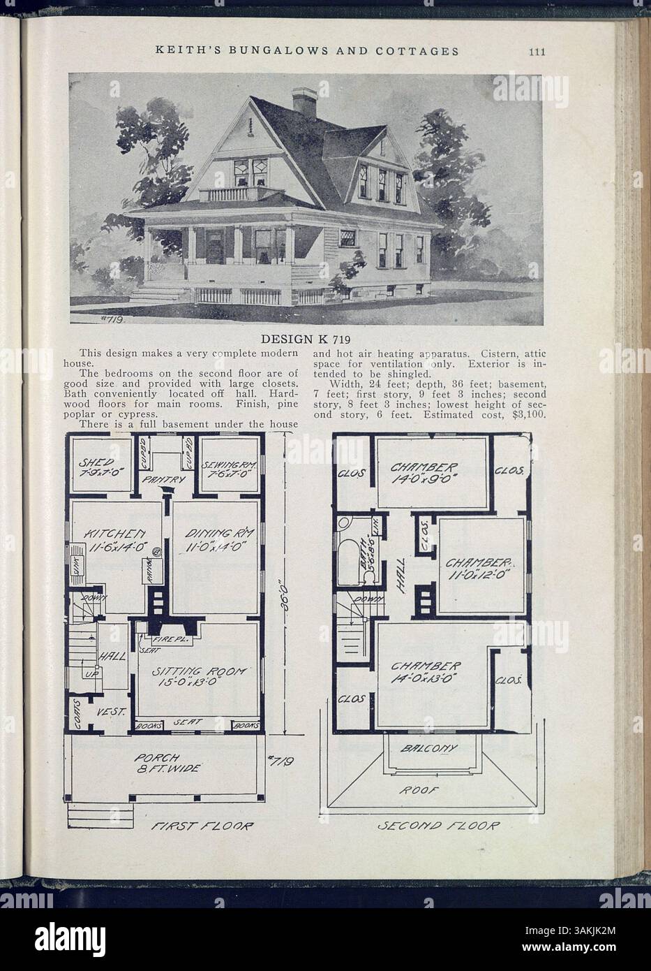 Max L. Keith's catalog features 215 bungalow and cottage designs, with