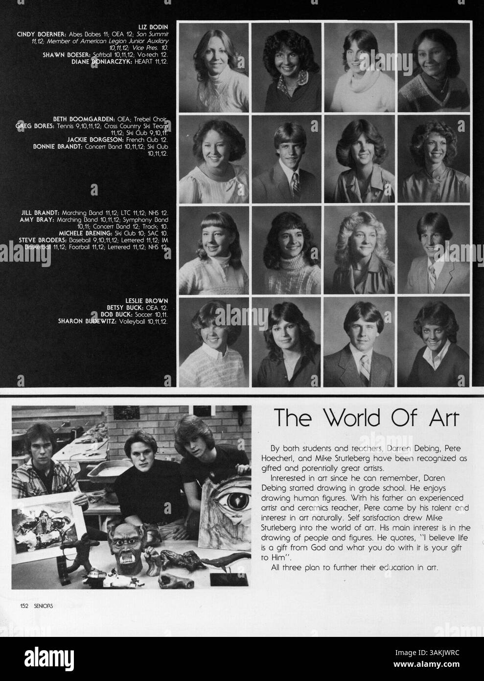 The 1982 Bear Yearbook from Lincoln High provides a snapshot of student ...