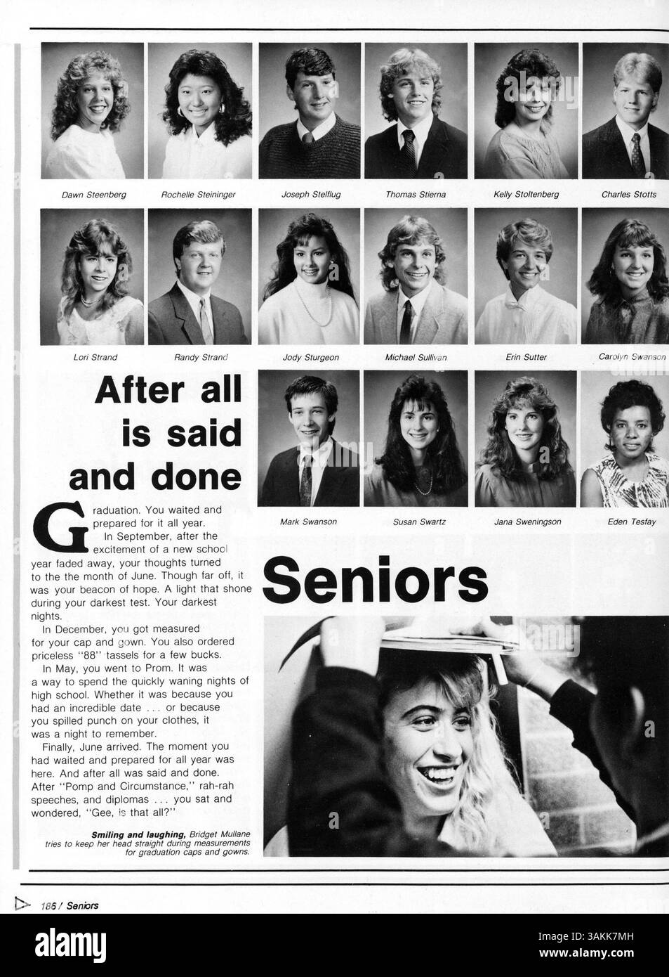 Kennedy High School's 1988 yearbook, 'Profiles '88 Visible Difference