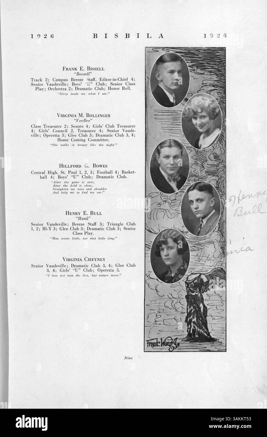 1925 Events This high school annual documents the students, teachers, clubs ...