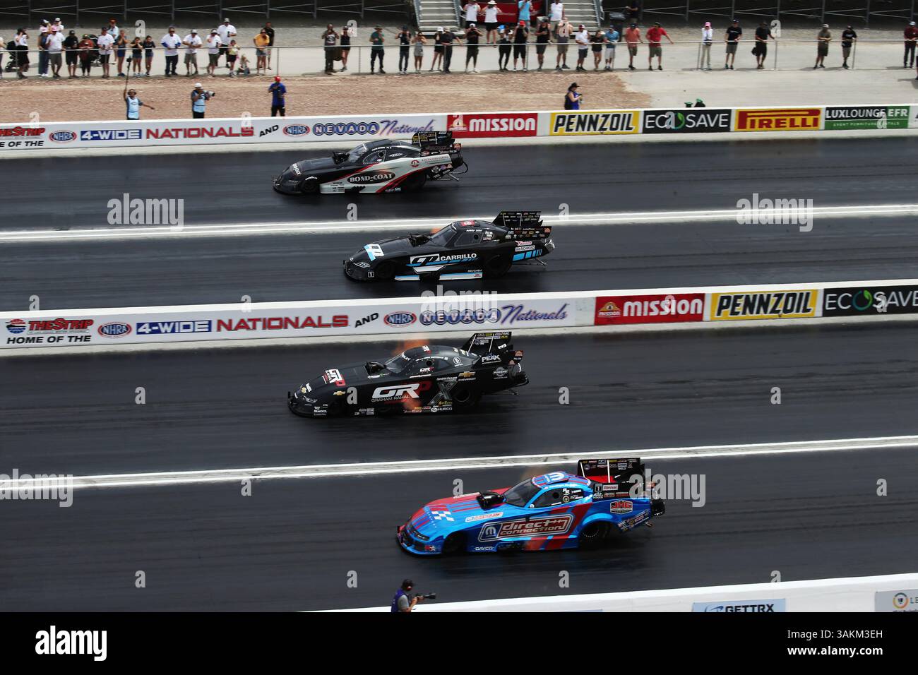 LAS VEGAS, NV - APRIL 12: Chad Green (9 FC) Bond Coat Ford Mustang NHRA ...
