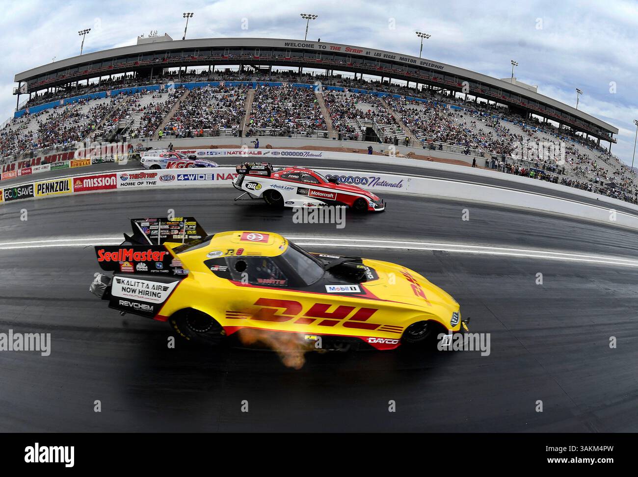 LAS VEGAS, NV - APRIL 12: Funny Cars drivers, from bottom, J.R. Todd ...