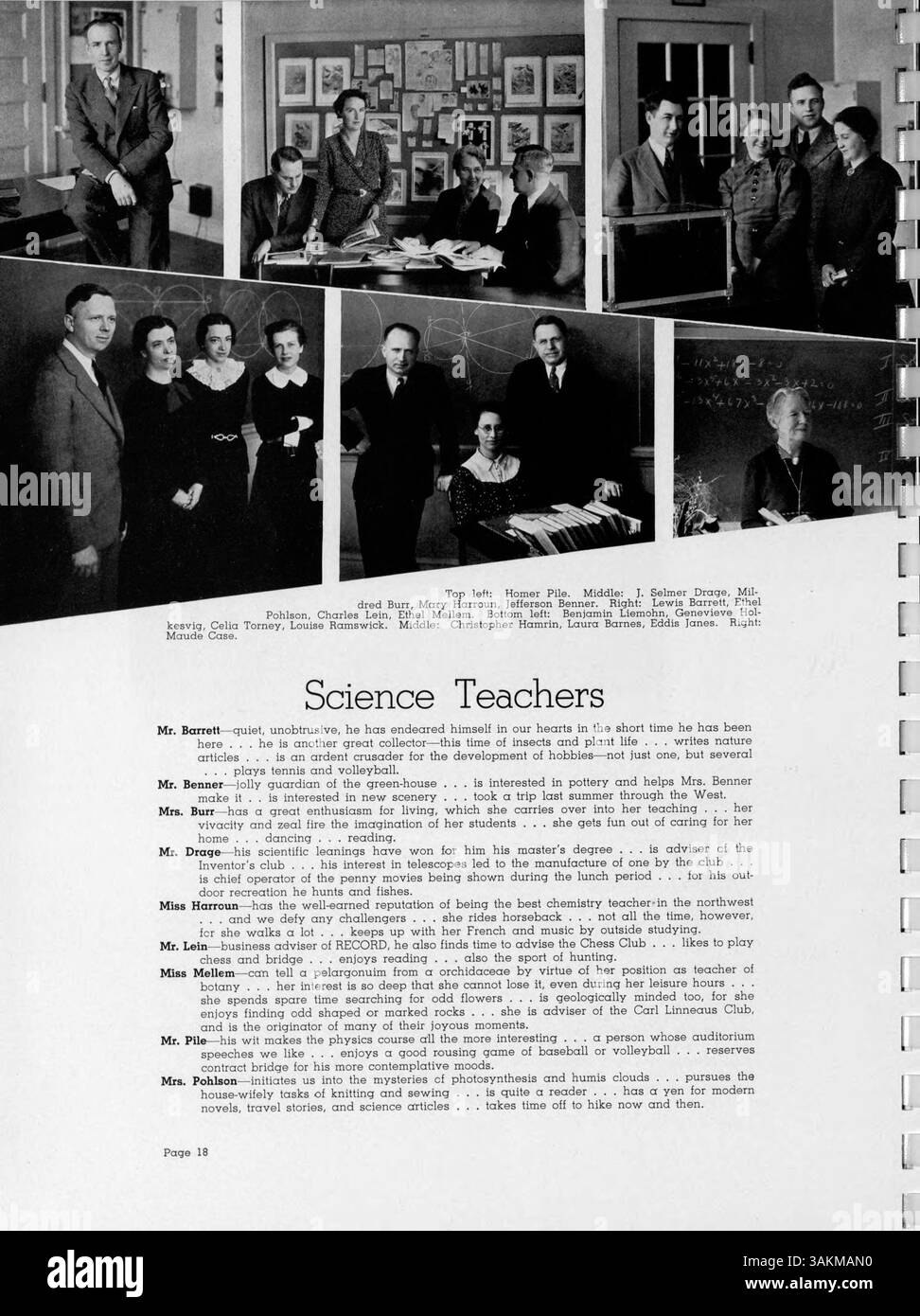 The 1937 edition of the Edison High School yearbook, titled 'Wizard ...