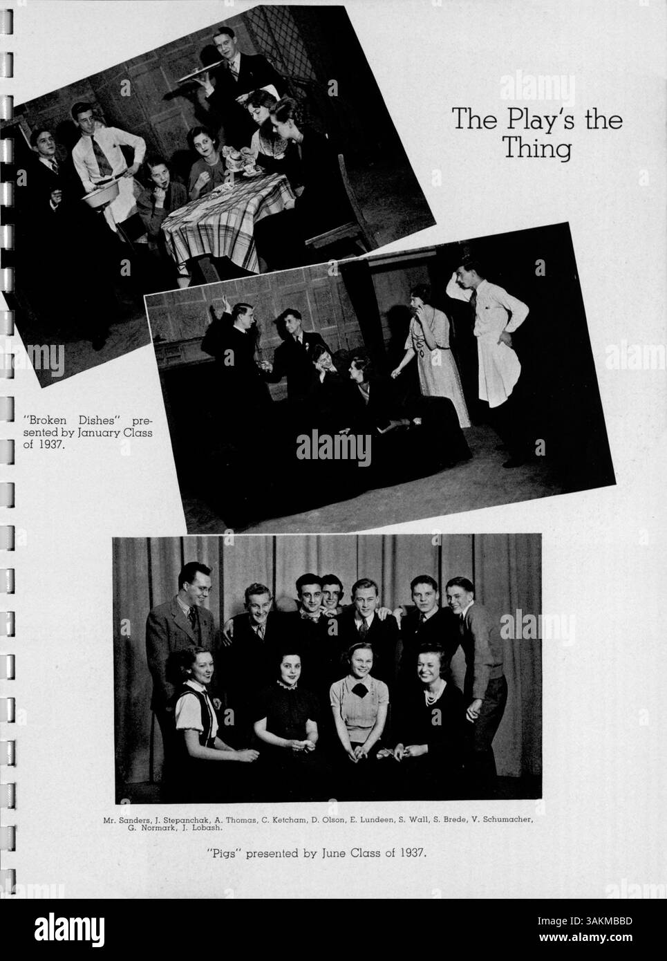 This 1937 high school yearbook, titled 'Wizard,' from Edison High ...
