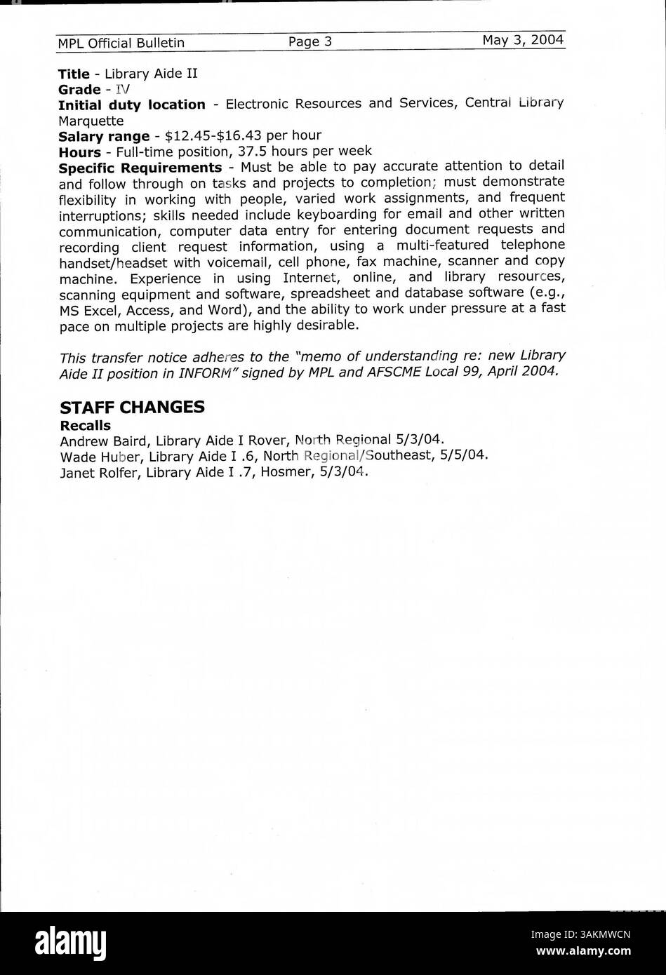 The 2004 Minneapolis Public Library Official Bulletin provides weekly ...