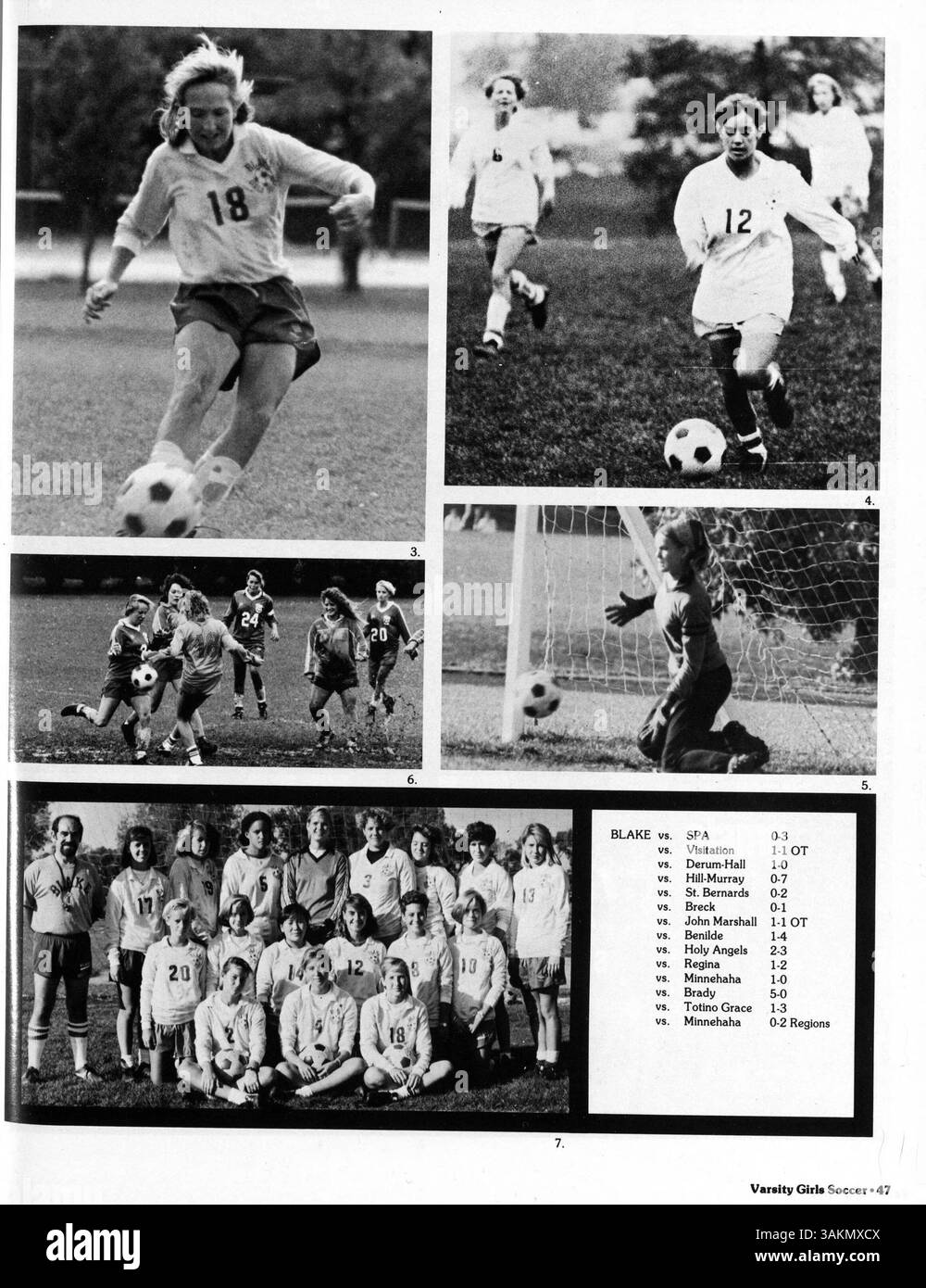 The 1987 'Reflections' Yearbook from Blake School showcases key student ...