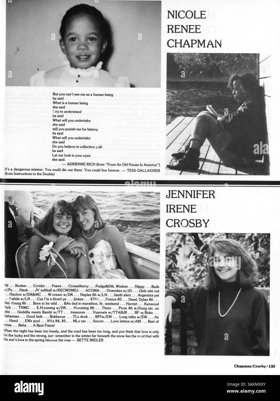 The 1987 Blake Yearbook, 'Reflections', captures the key events ...