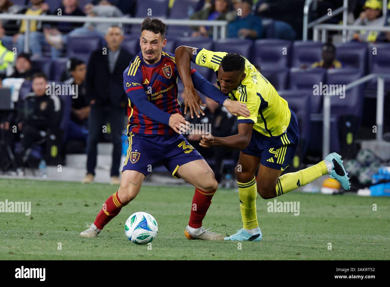 NASHVILLE, TN - APRIL 12: Real Salt Lake forward Jesus Barea #36 and