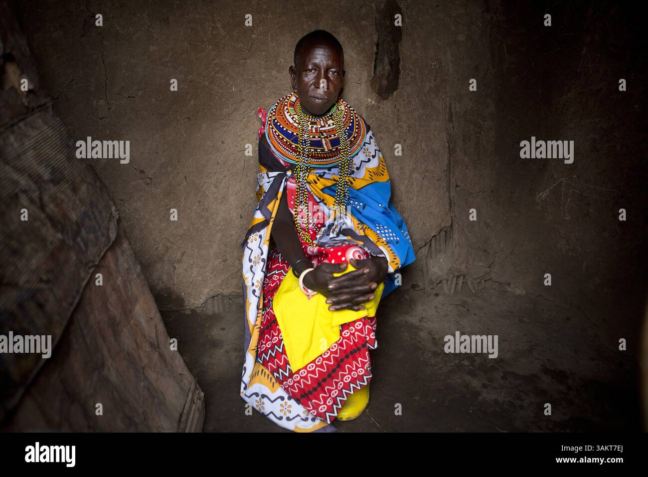 Dec. 6, 2013 - Nanyuki, kenya - Samburu tribe in Northern Kenya (Credit Image: © Ton Koene/ZUMAPRESS.com) Stock Photo
