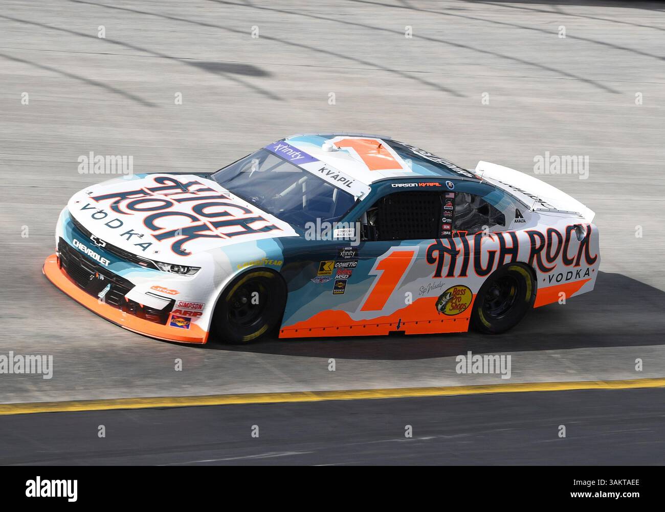 BRISTOL, TN - APRIL 12: Carson Kvapil (#1 JR Motorsports High Rock ...