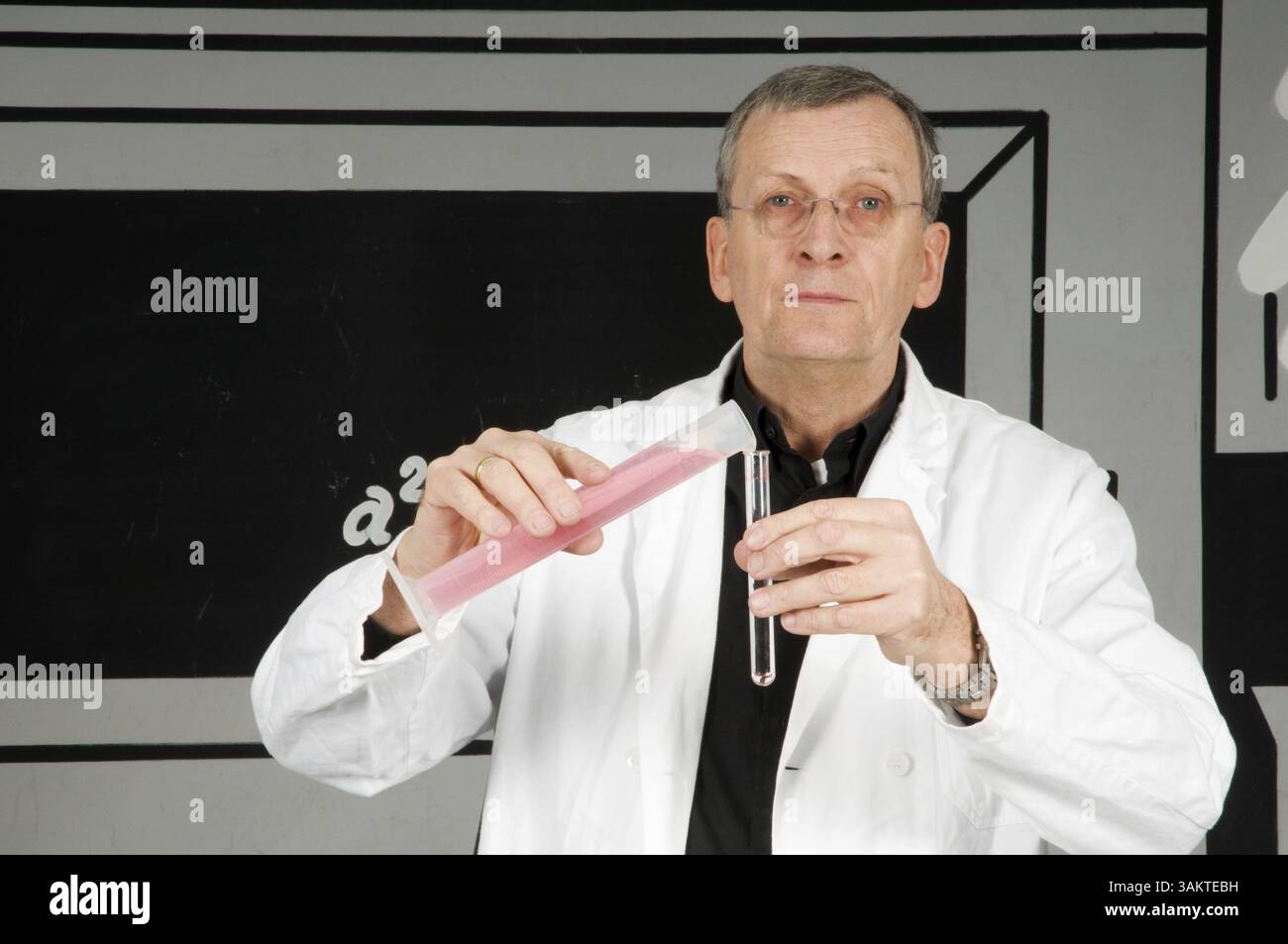 Serious professor in the laboratory Stock Photo - Alamy